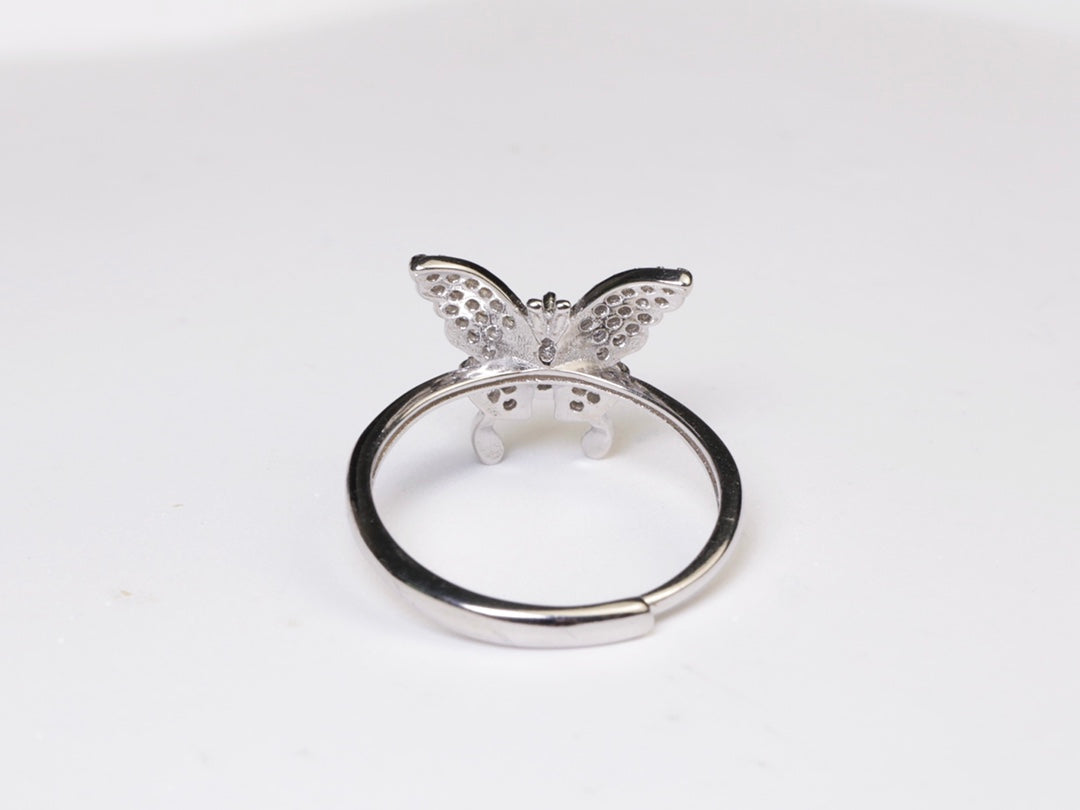 Silver Butterfly Ring