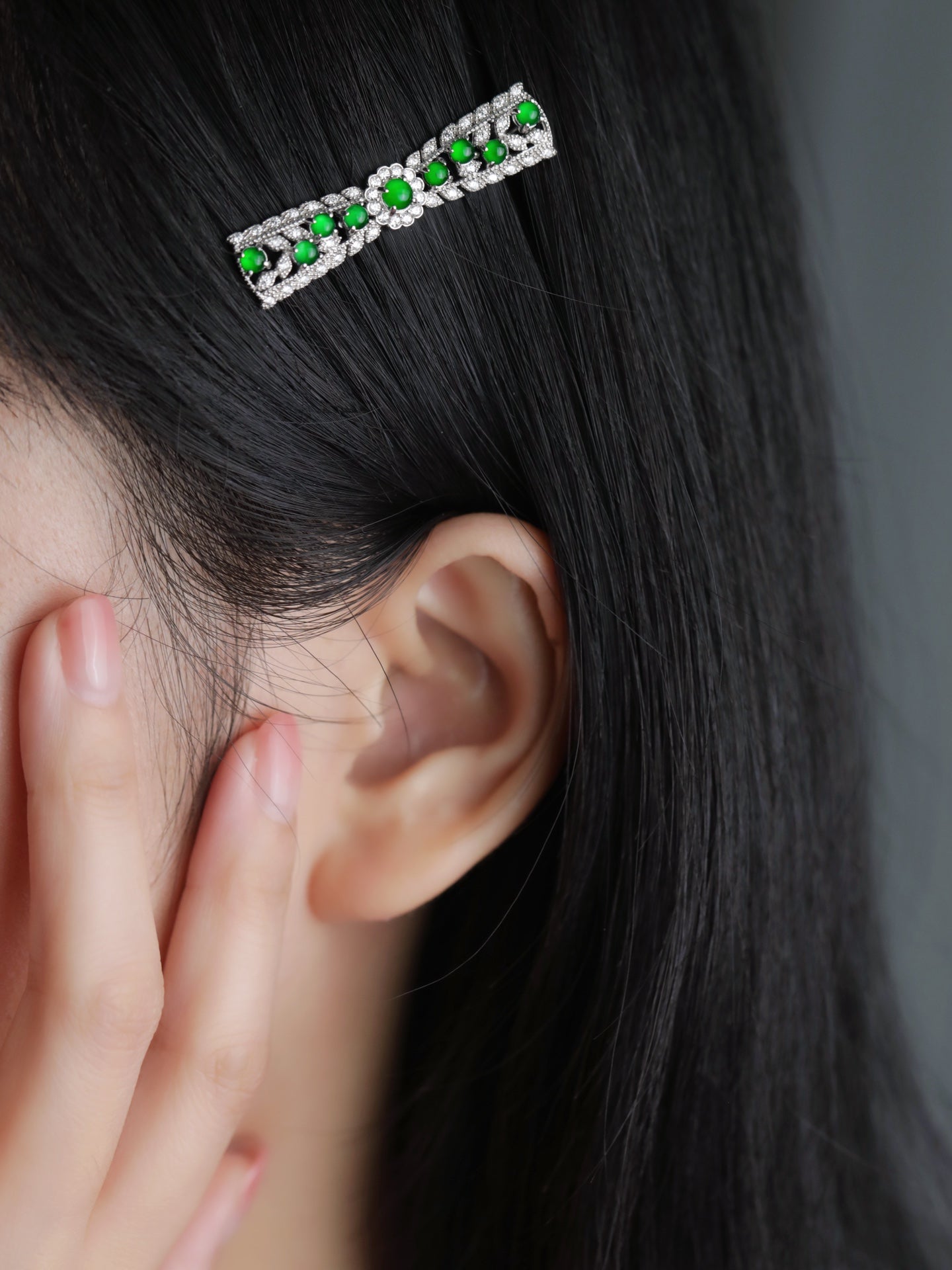 Diamond Flower Hair Clip