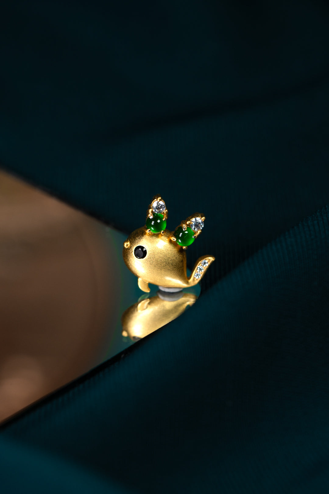 Gold-Plated Goldfish Pendant Necklace