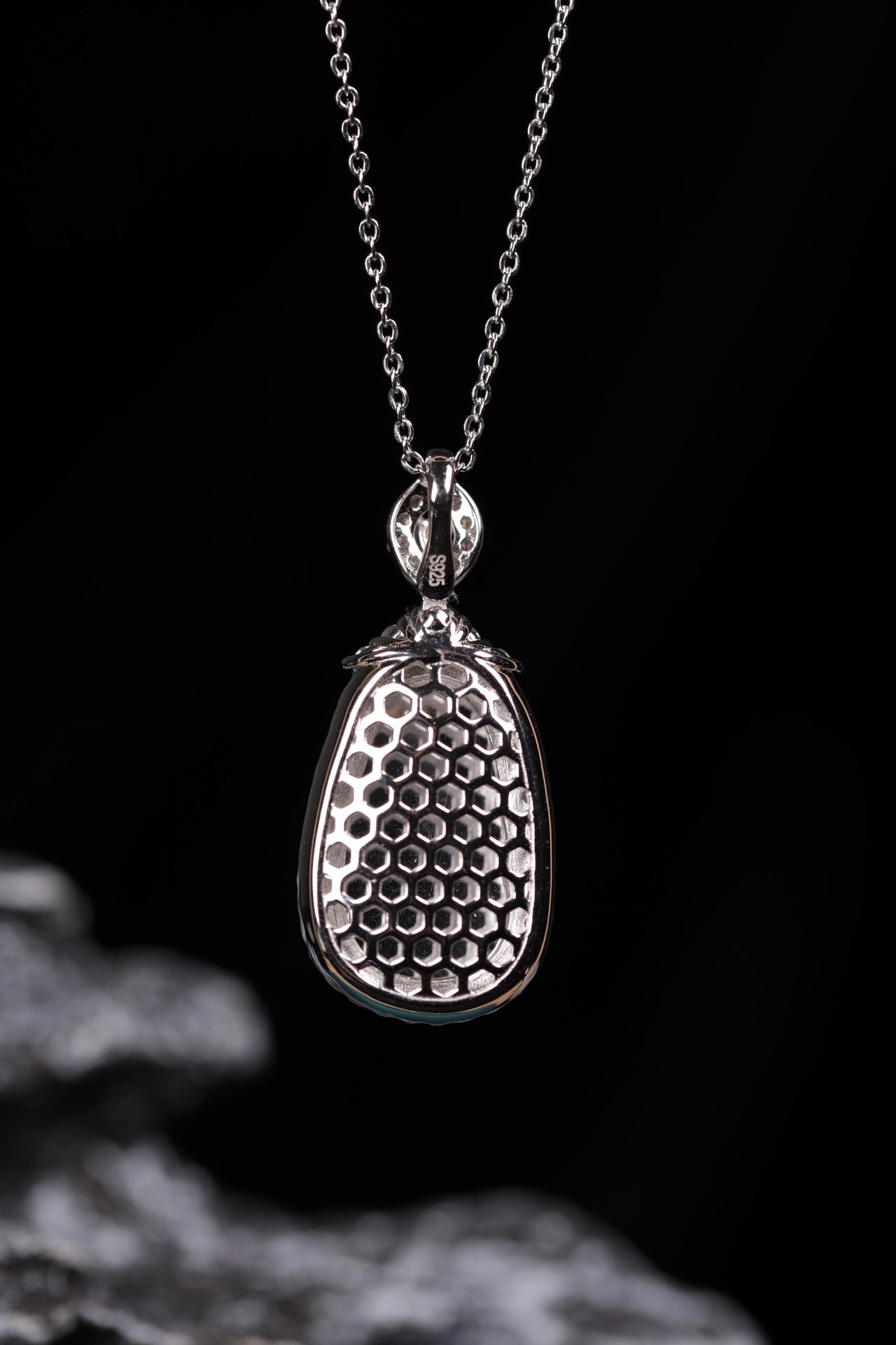 Diamond-Set Ruyi Pendant Necklace