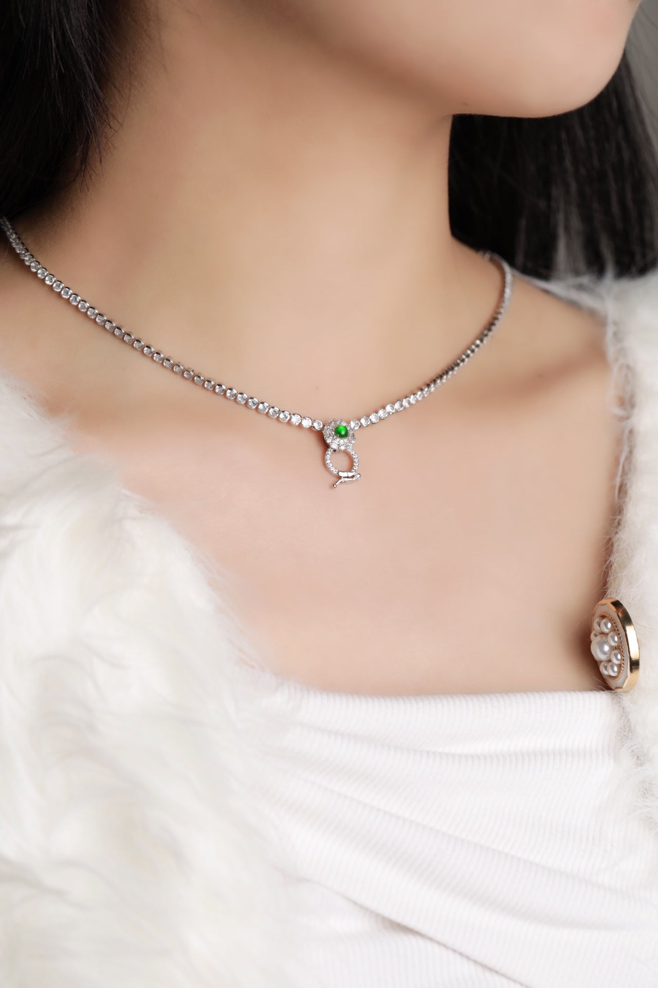 Universal Chain S925 Silver Jade