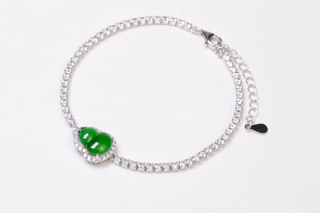 Diamond-Set Gourd Bracelet