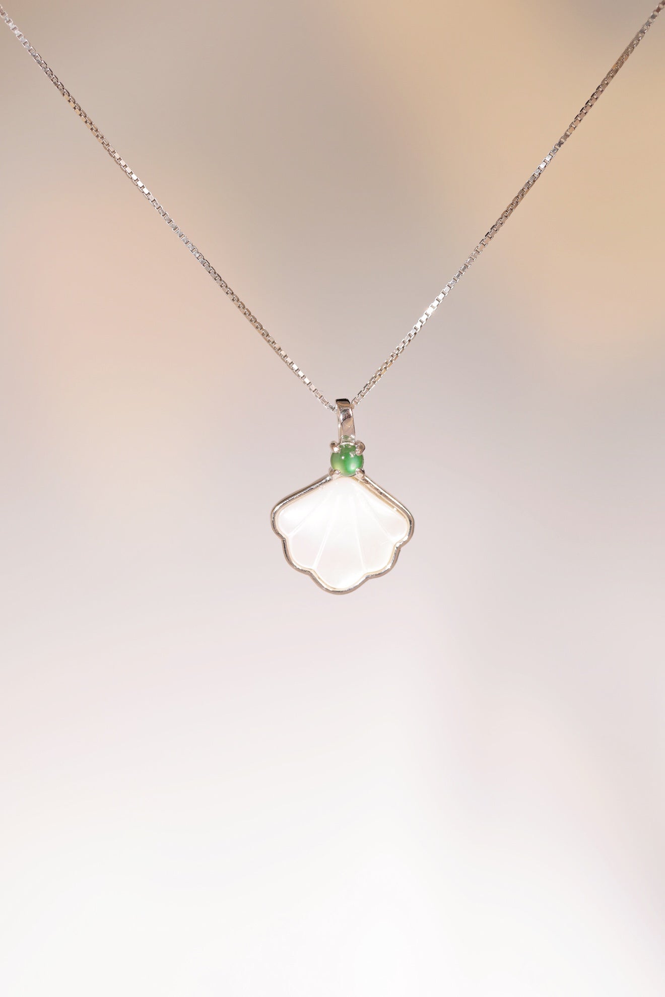 Crystal Shell Pendant Necklace