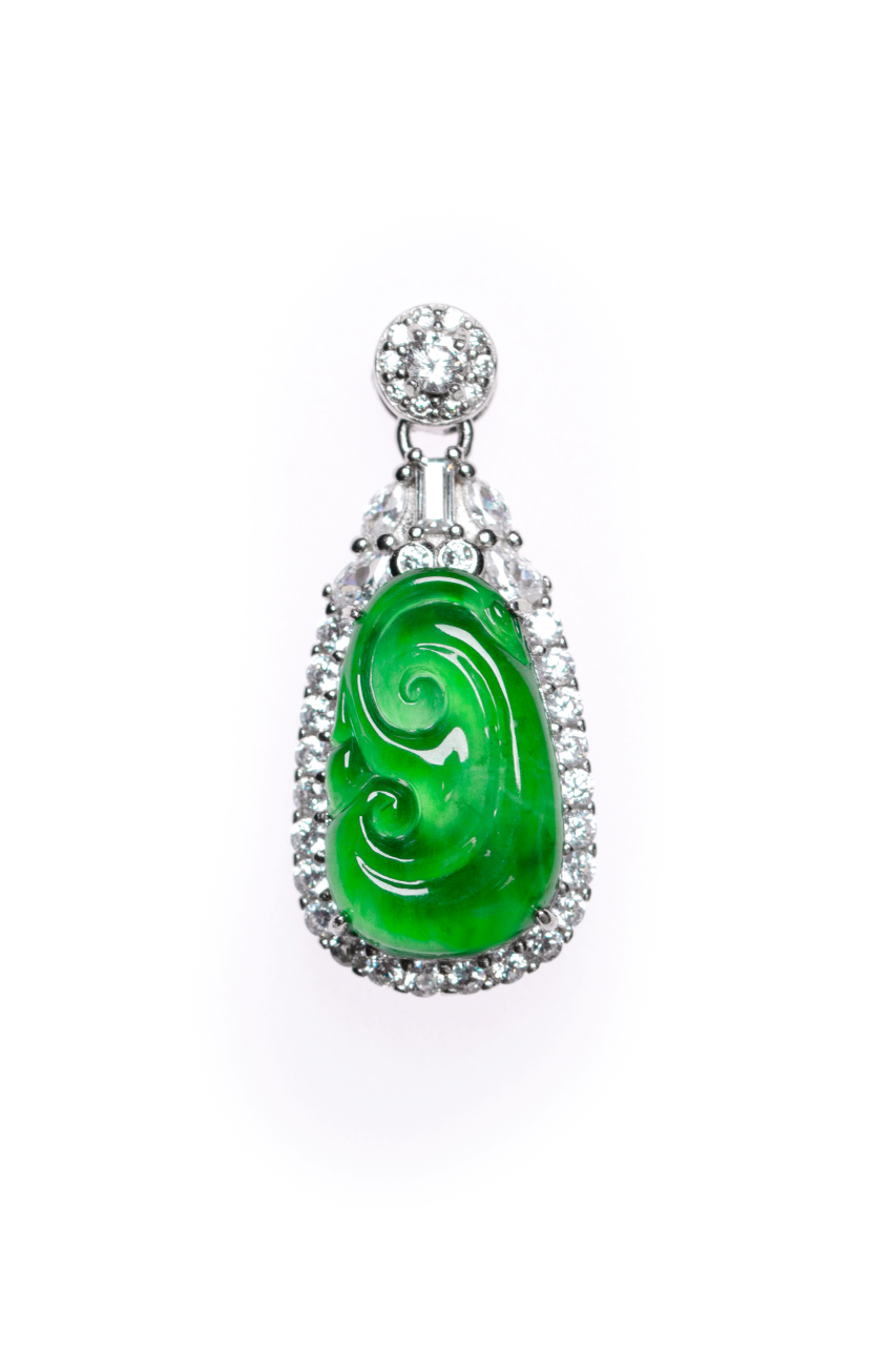 Ruyi Pendant S925 Silver Jade