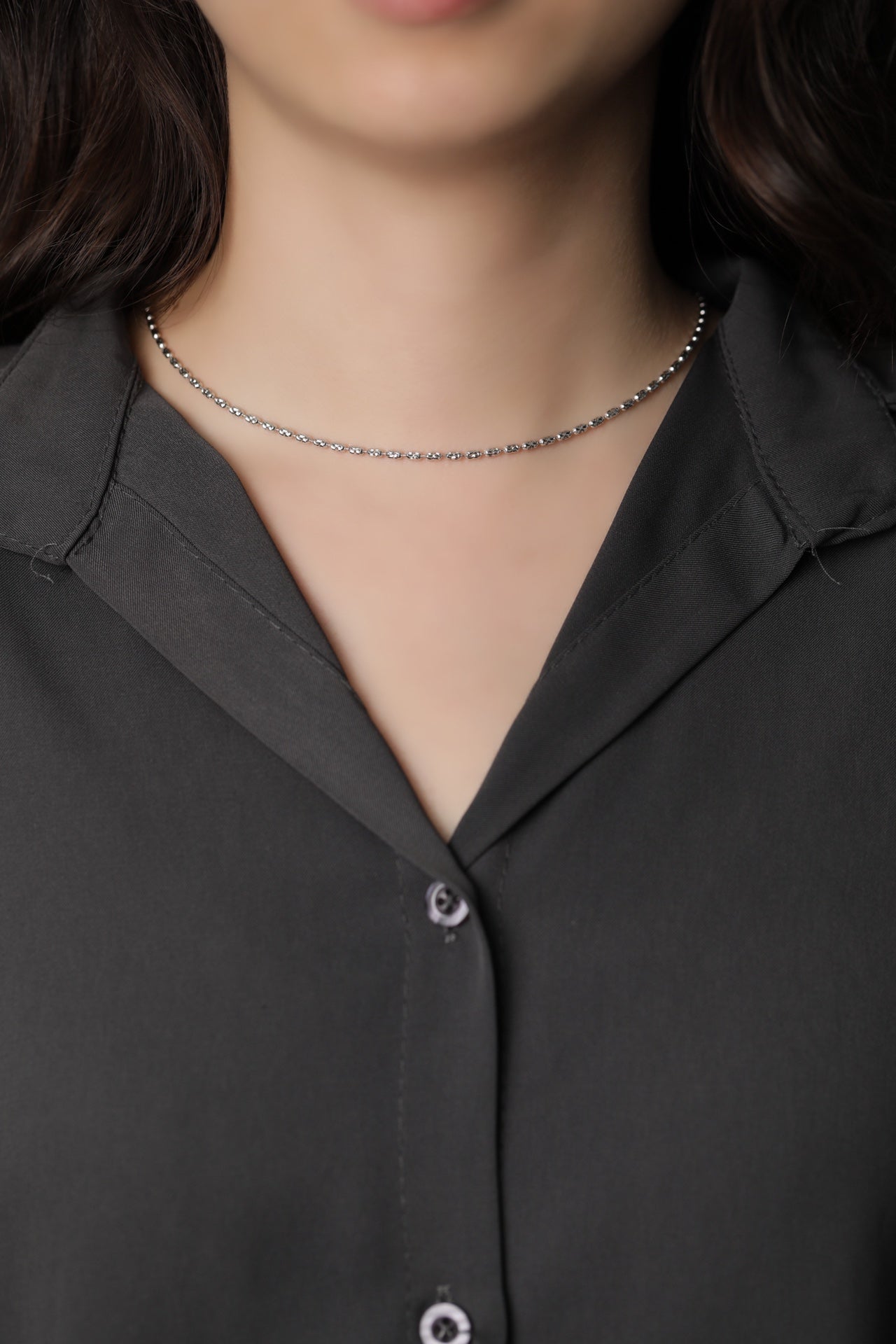 Plain Silver Chain Necklace