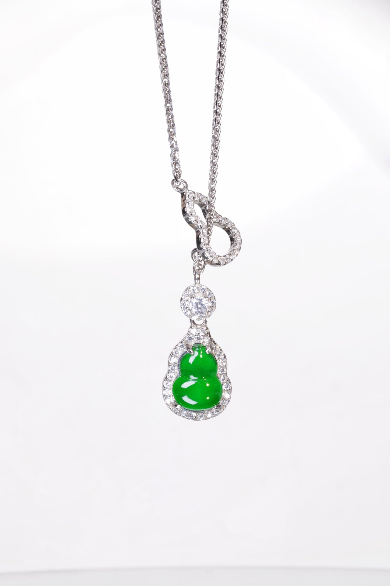 Diamond-Set Gourd Necklace