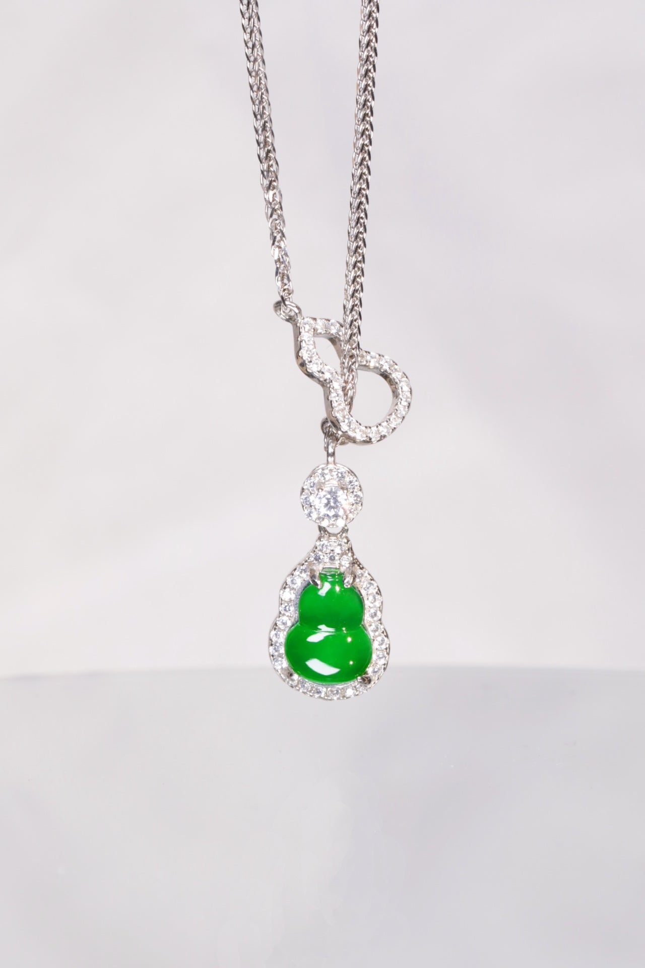 Diamond-Set Gourd Necklace