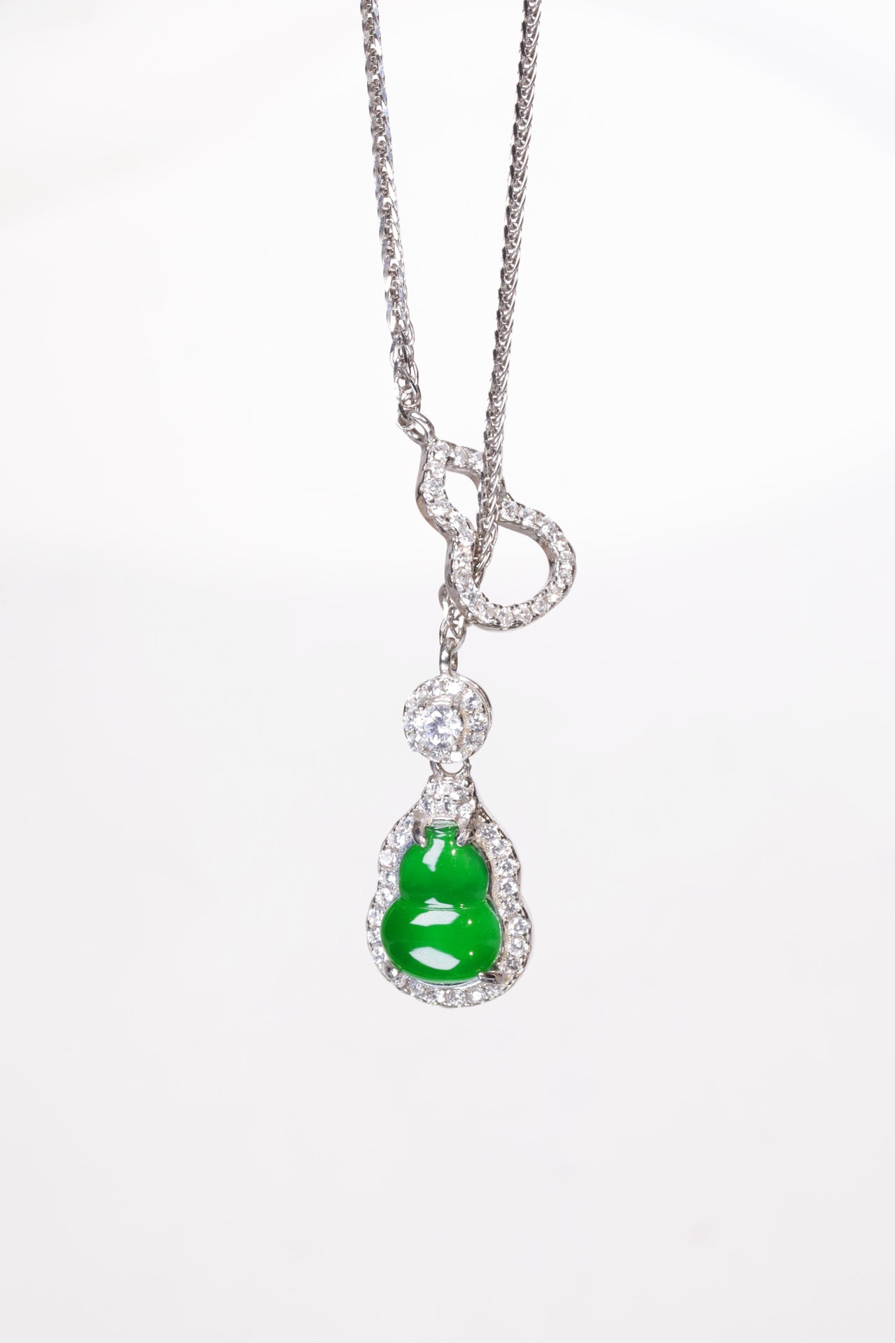 Diamond-Set Gourd Necklace