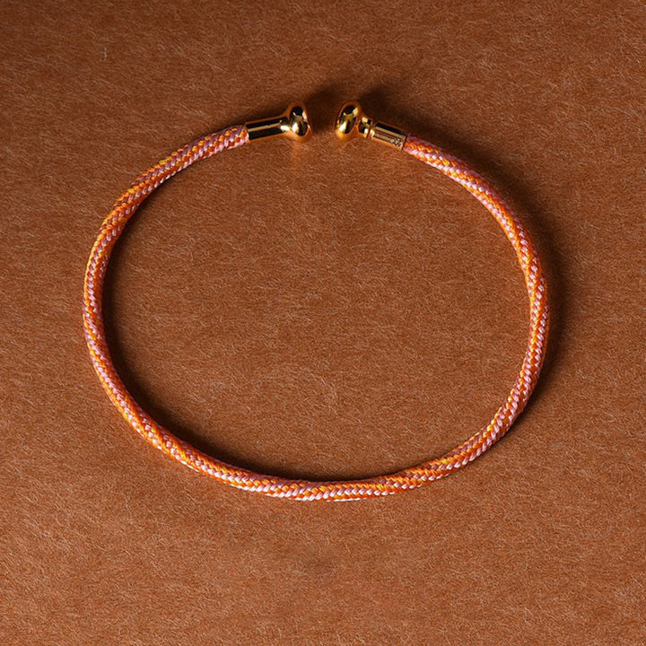 Simple Design Handmade Luck Braid String Cuff Bracelet