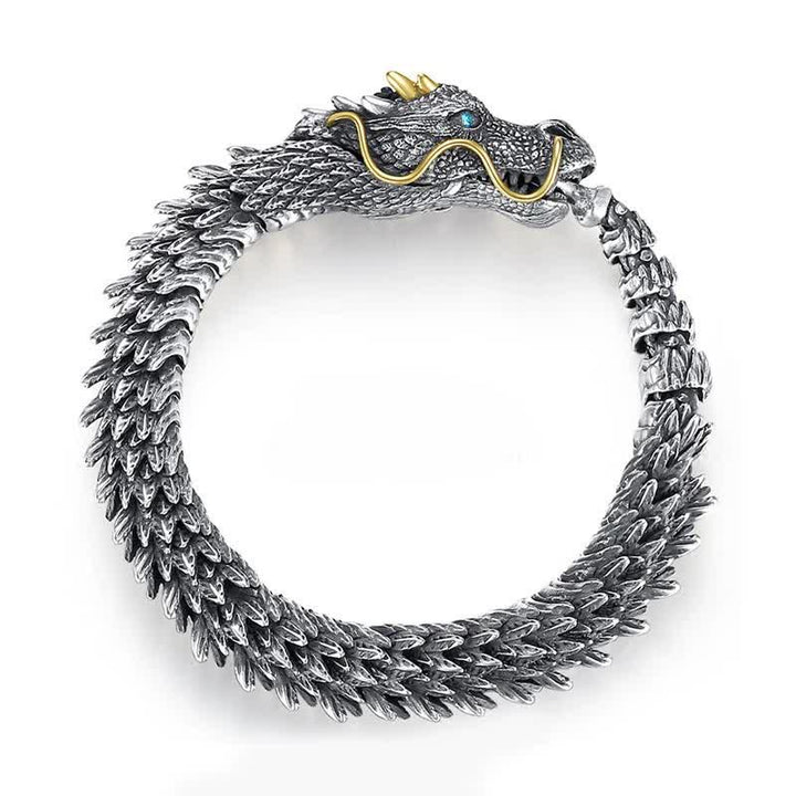 Nordic Dragon Handmade Amulet Luck Protection Chain Bracelet