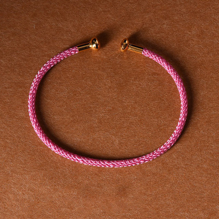 Simple Design Handmade Luck Braid String Cuff Bracelet