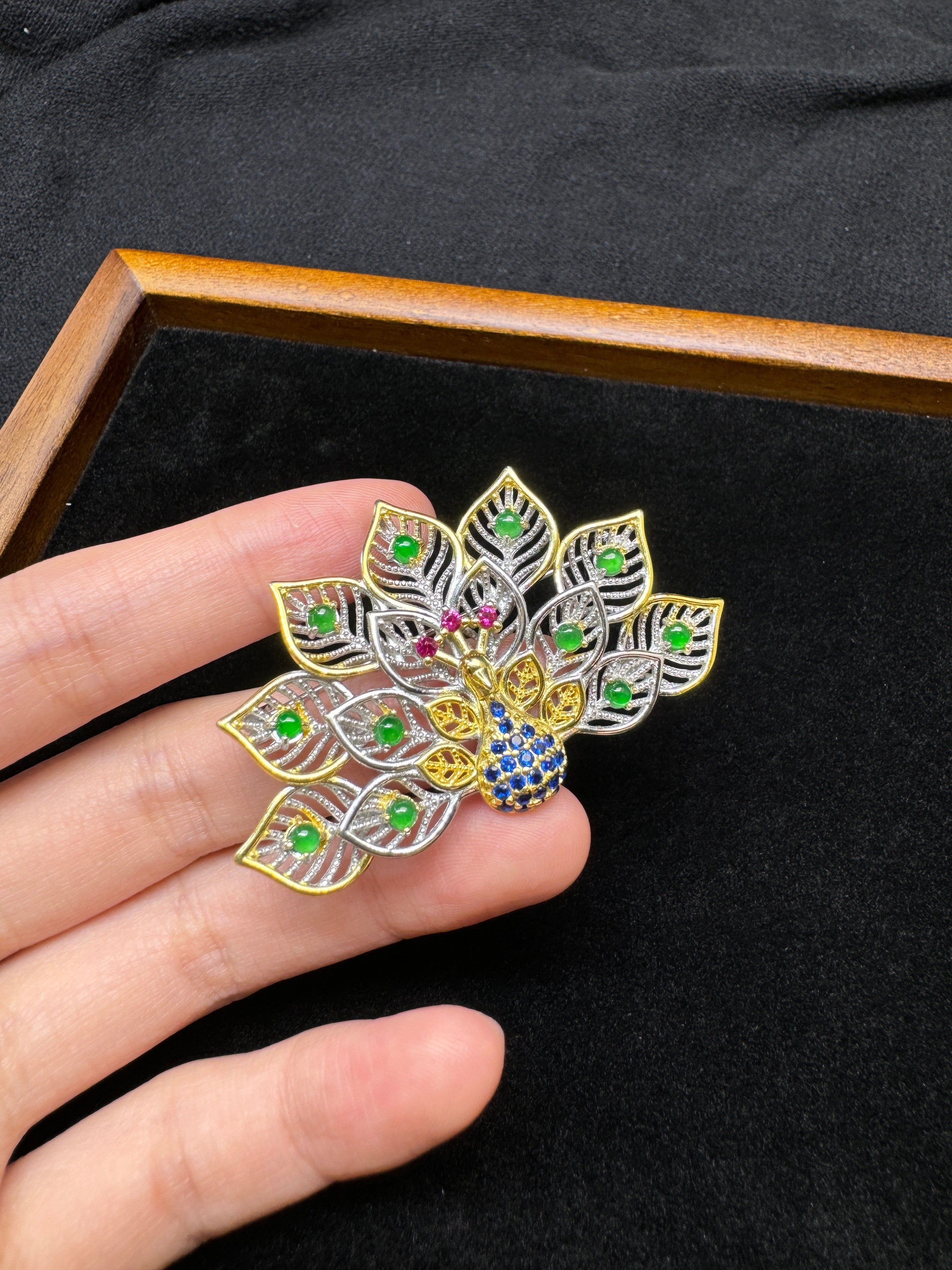 Peacock Brooch