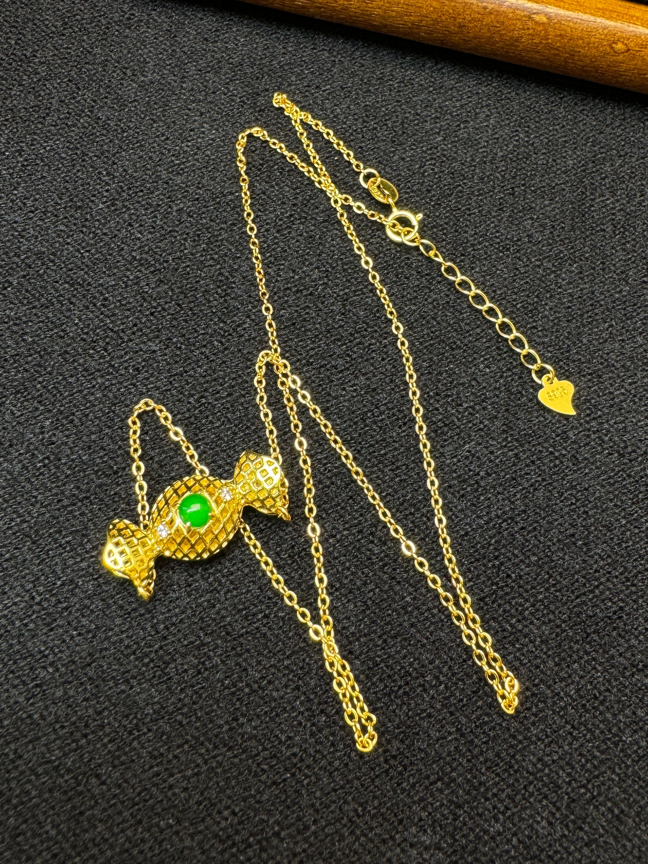 Gold-Plated Candy Chain Necklace