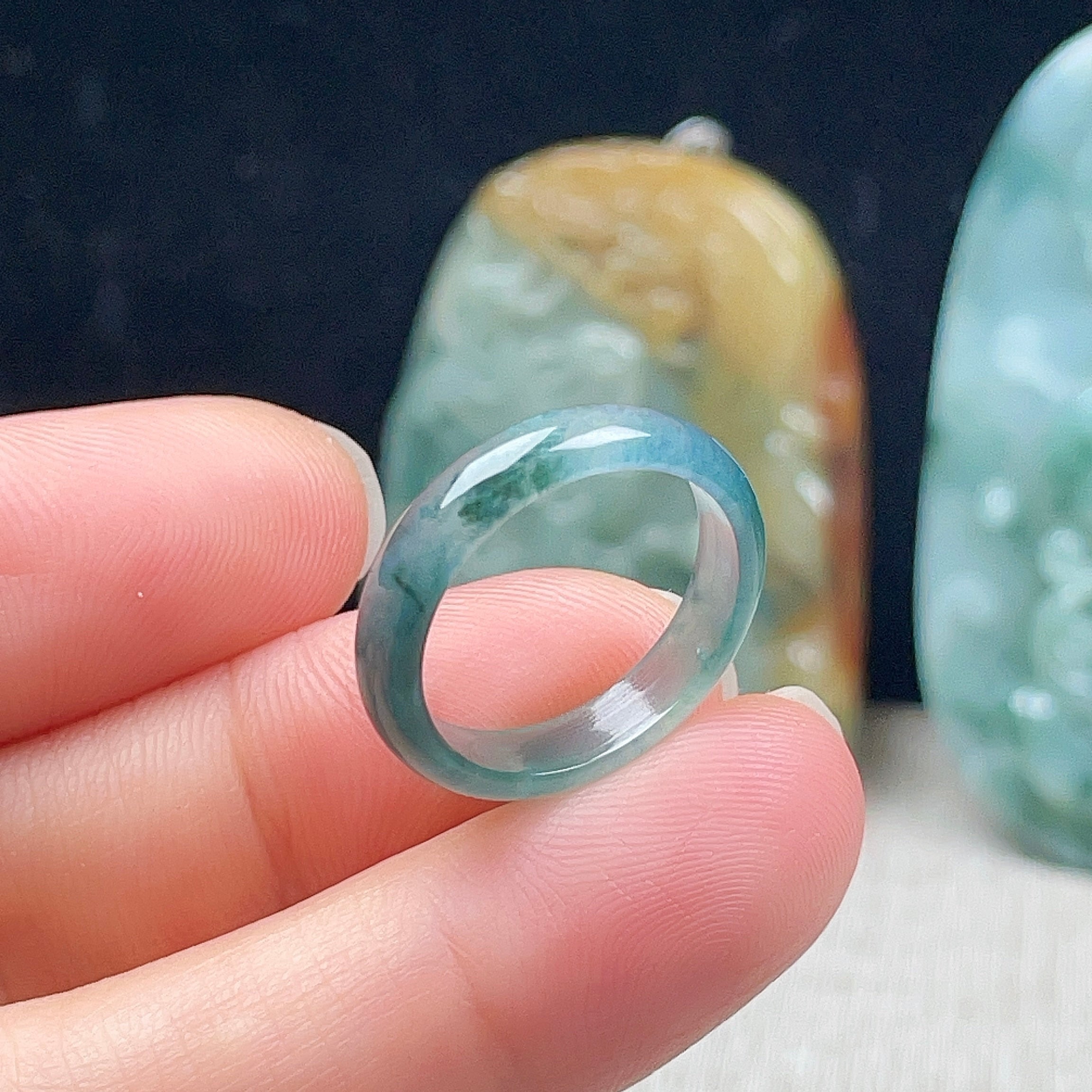 Natural Burmese Jadeite Ring