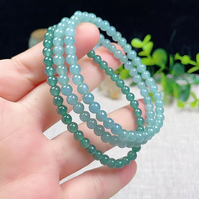 Natural Burmese Jade 5MM Bracelet