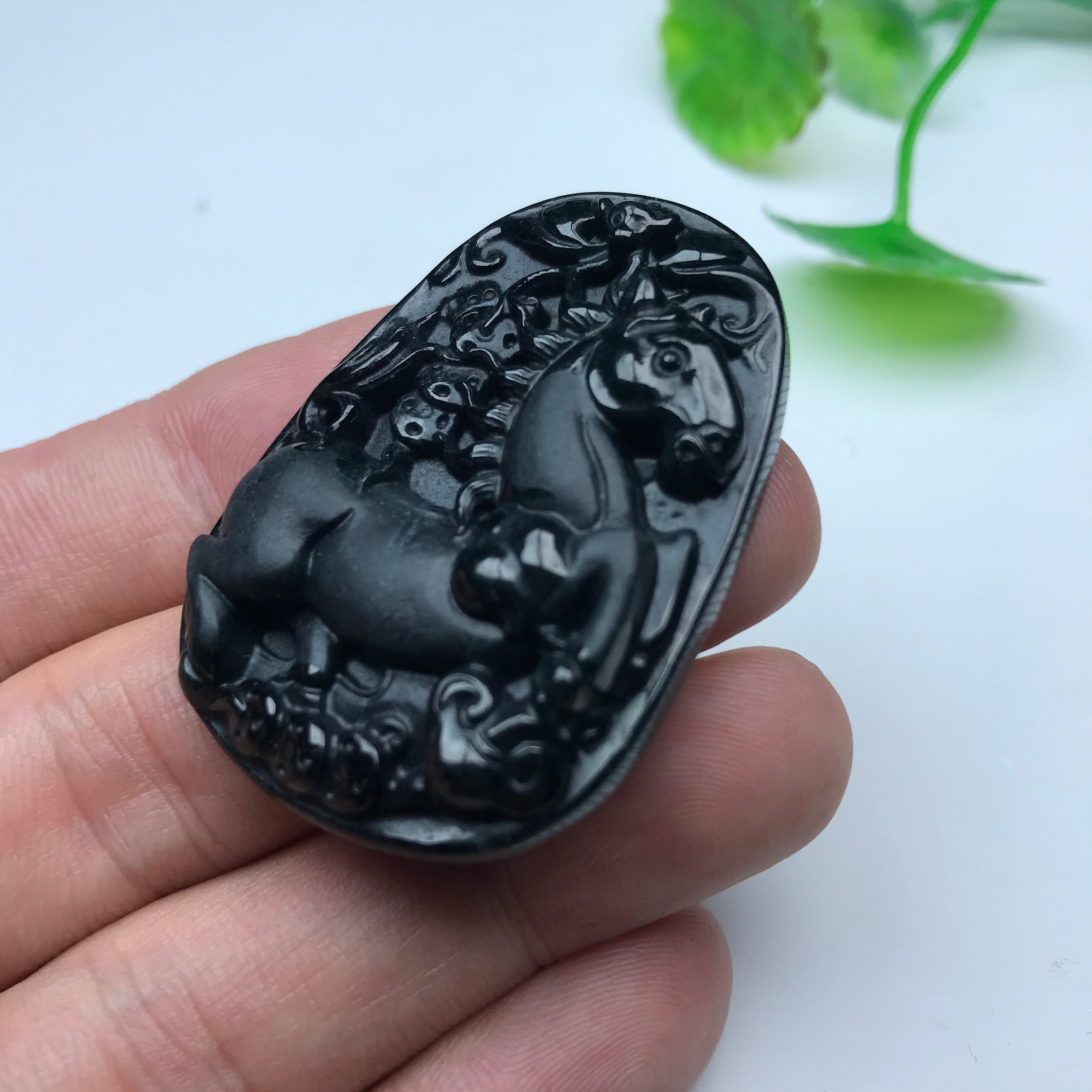 Natural Burmese Jade Zodiac Sign