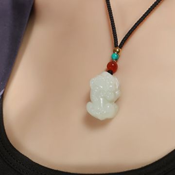 Natural Hetian Jade Pixiu Pendant