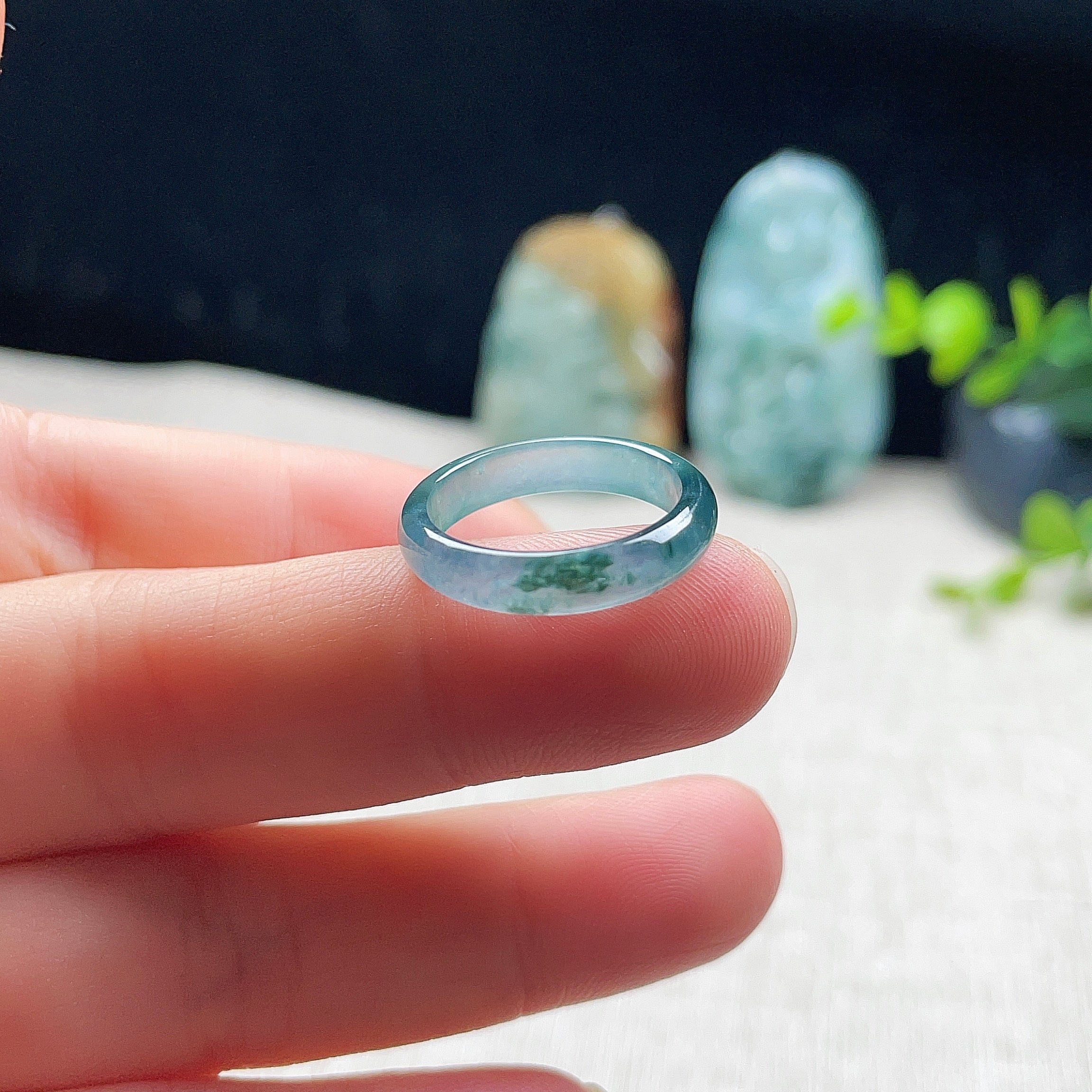 Natural Burmese Jadeite Ring