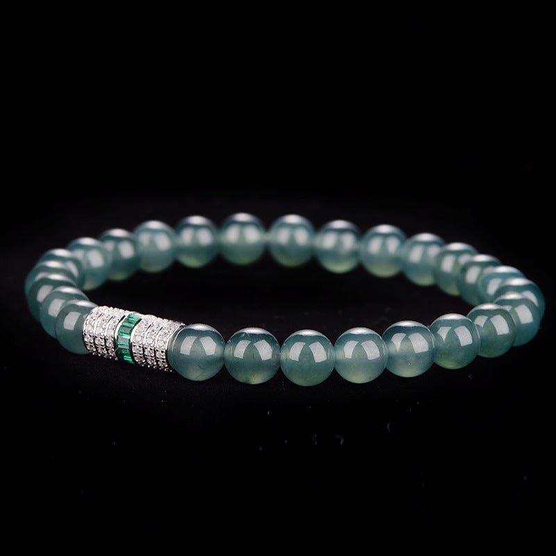 S925 Silver Natural Jade "Endless Journey" Bracelet –  Chinese Style