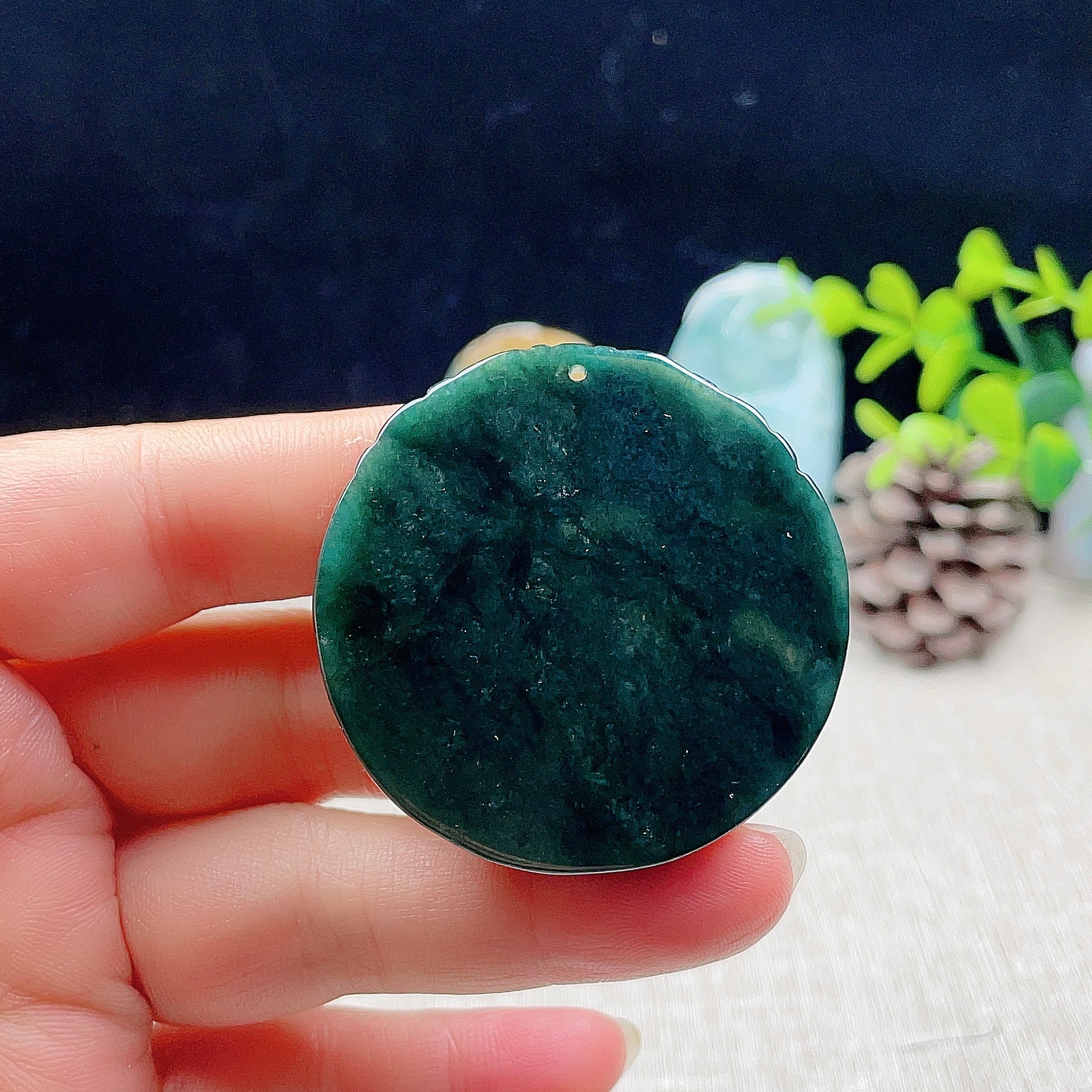 Myanmar natural jadeite pendant