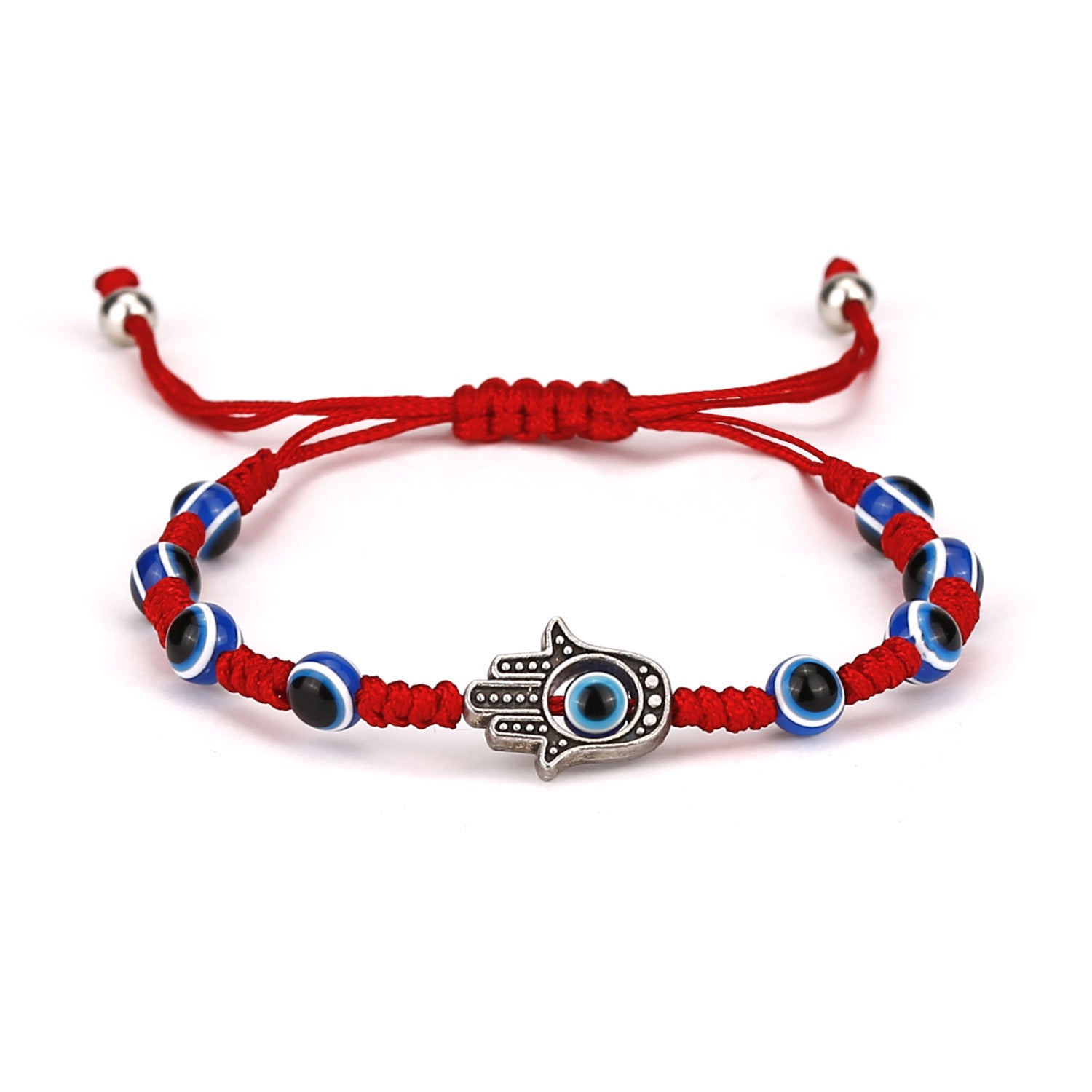 Evil Eye Seven Knot Red String Protection Bracelet