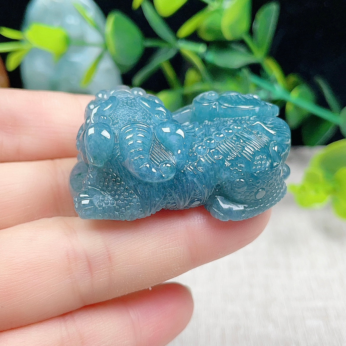 Natural Burmese Jade Pixiu Pendant