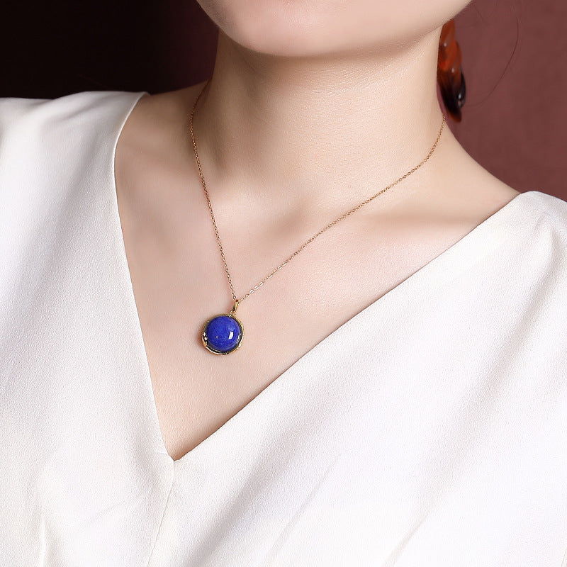 S925 sterling silver lapis lazuli jewelry