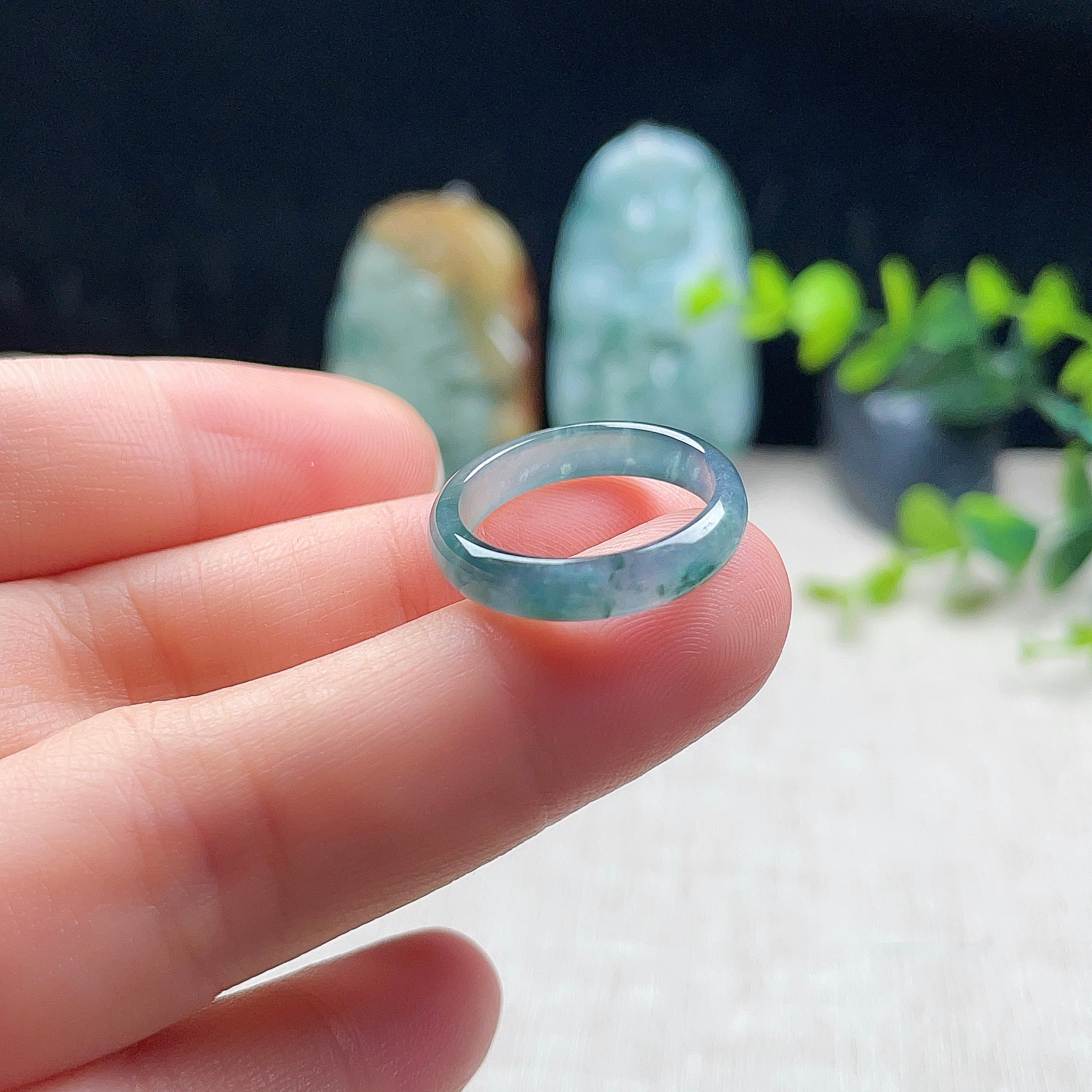 Natural Burmese Jadeite Ring