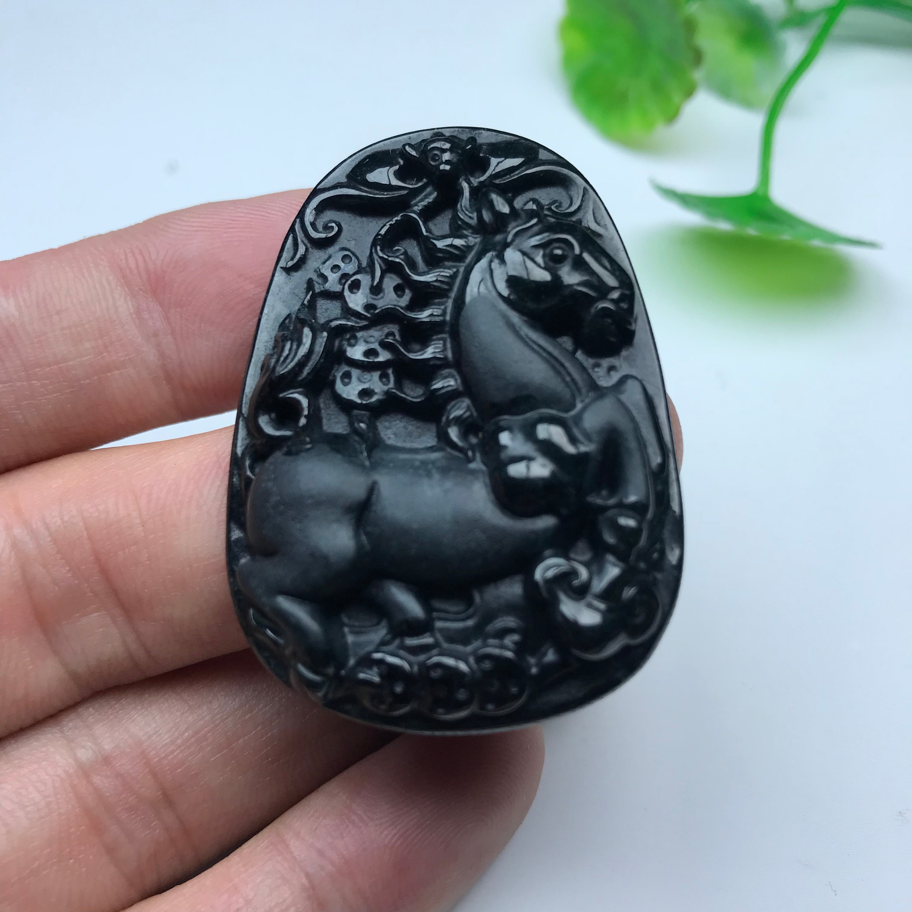 Natural Burmese Jade Zodiac Sign