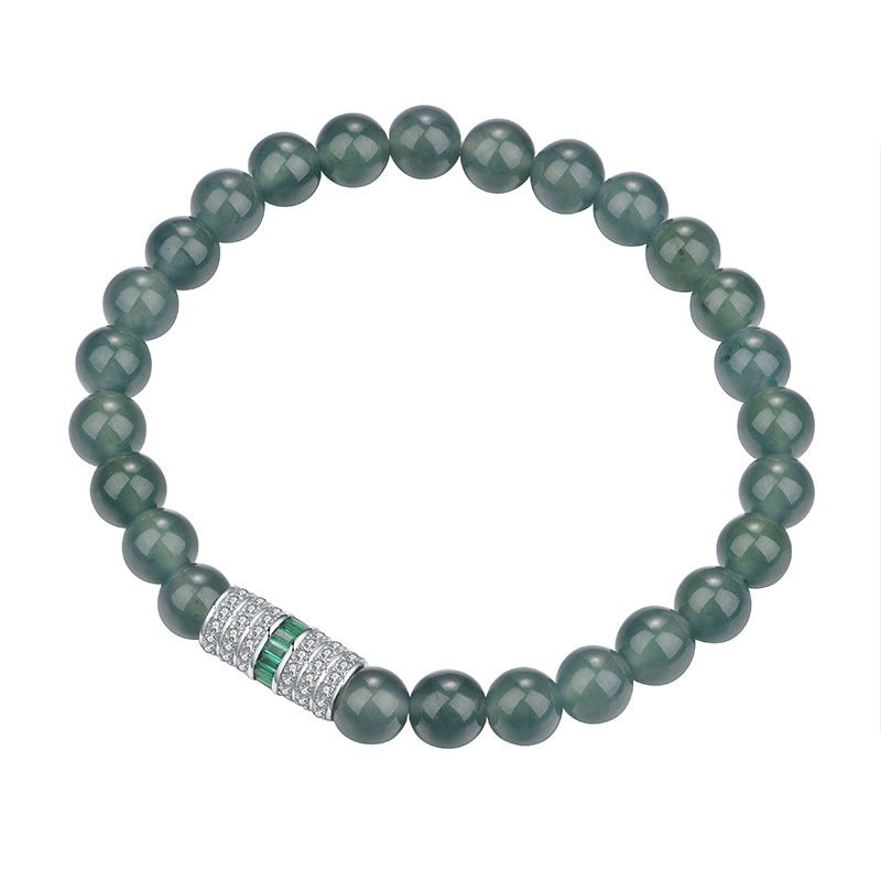 S925 Silver Natural Jade "Endless Journey" Bracelet –  Chinese Style