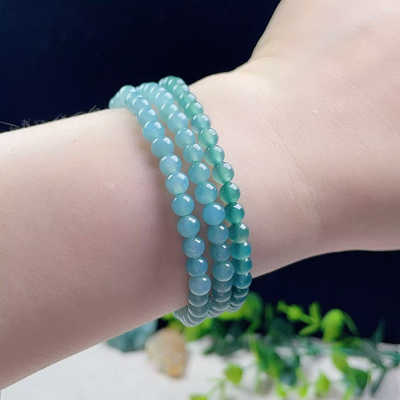 Natural Burmese Jade 5MM Bracelet