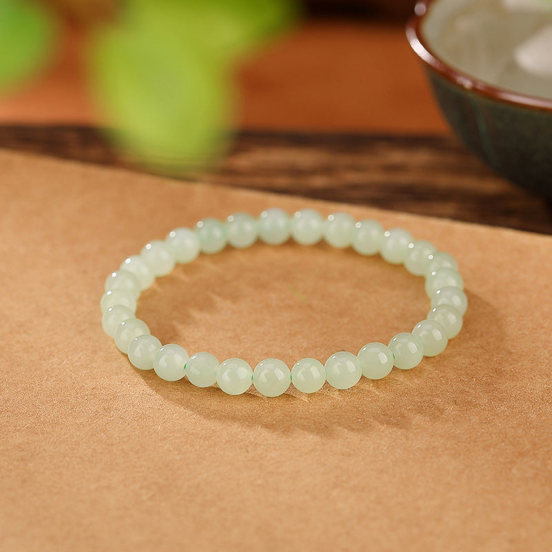 Handmade Natural Hetian Jade Healing Bracelet