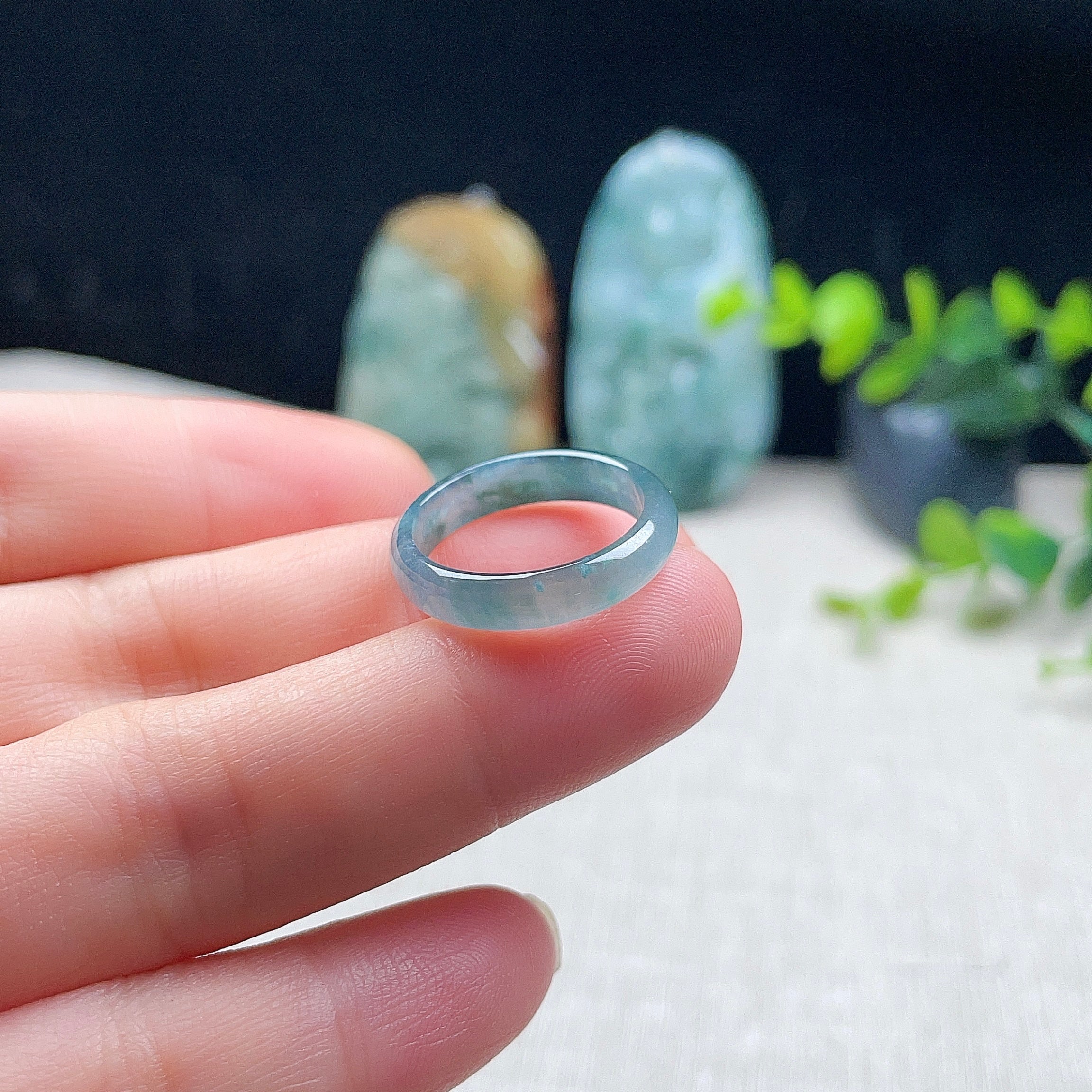 Natural Burmese Jadeite Ring