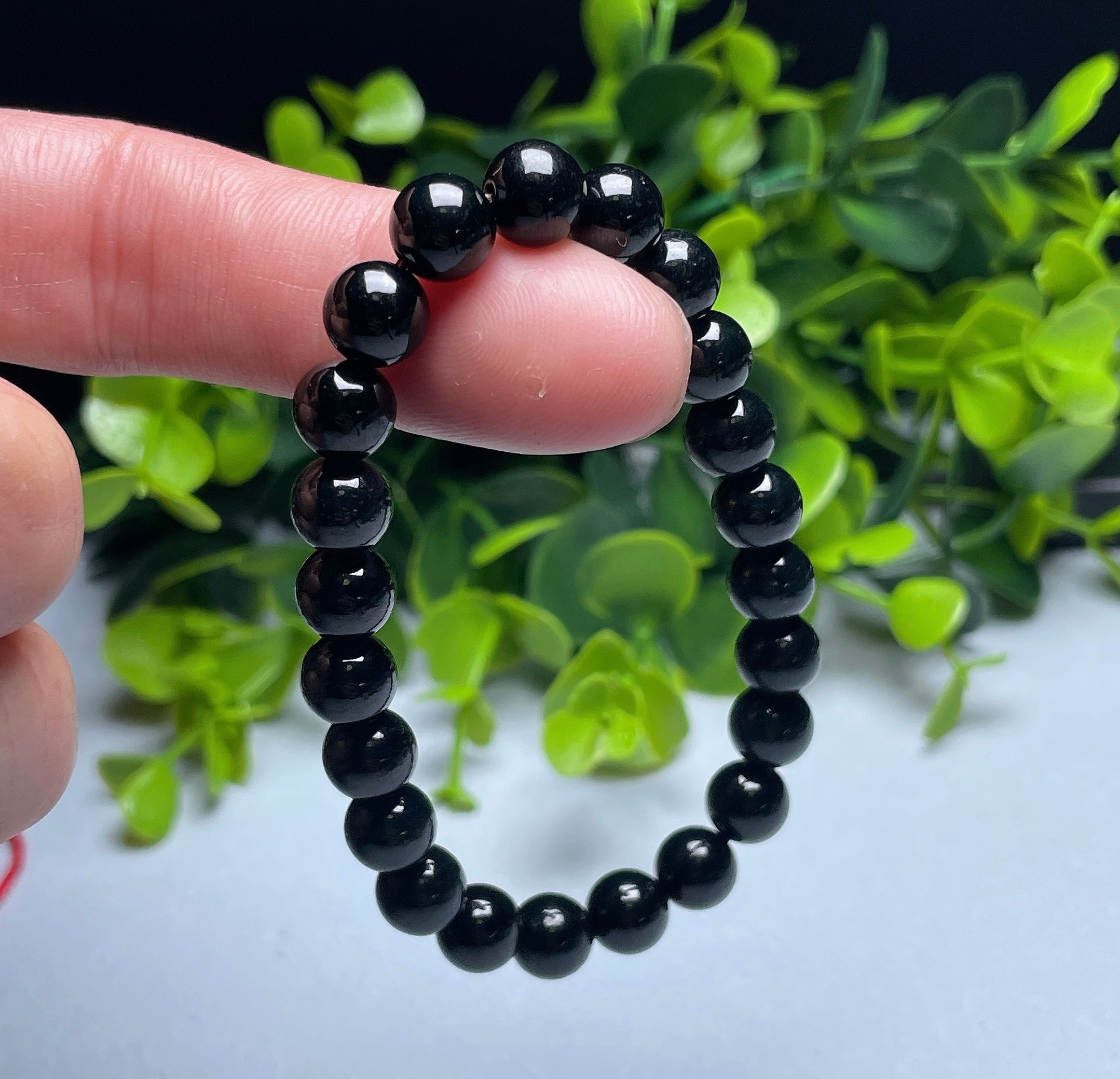 Natural Burmese Jade 8mm Black Jade Bracelet