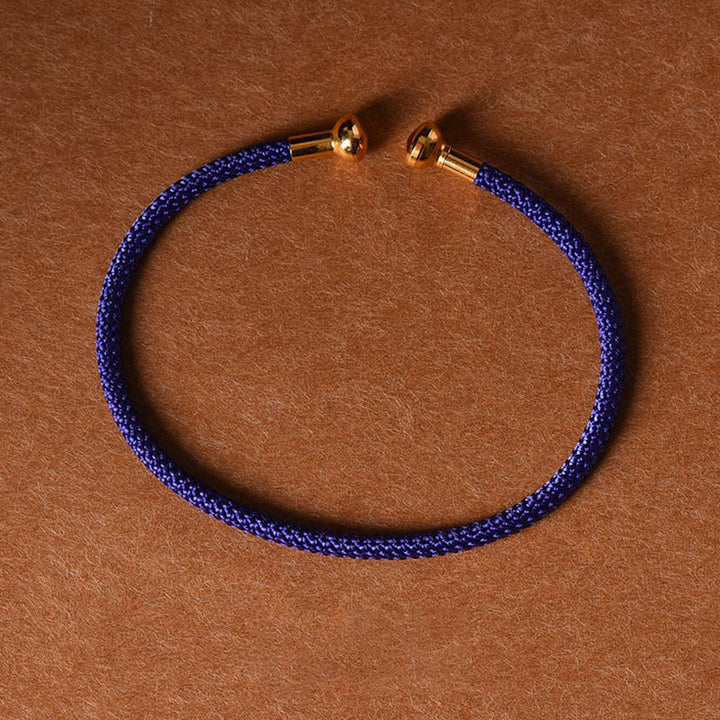 Simple Design Handmade Luck Braid String Cuff Bracelet